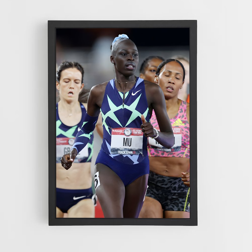 Poster Athing Détermination – affiche Athlétisme (vue 2)